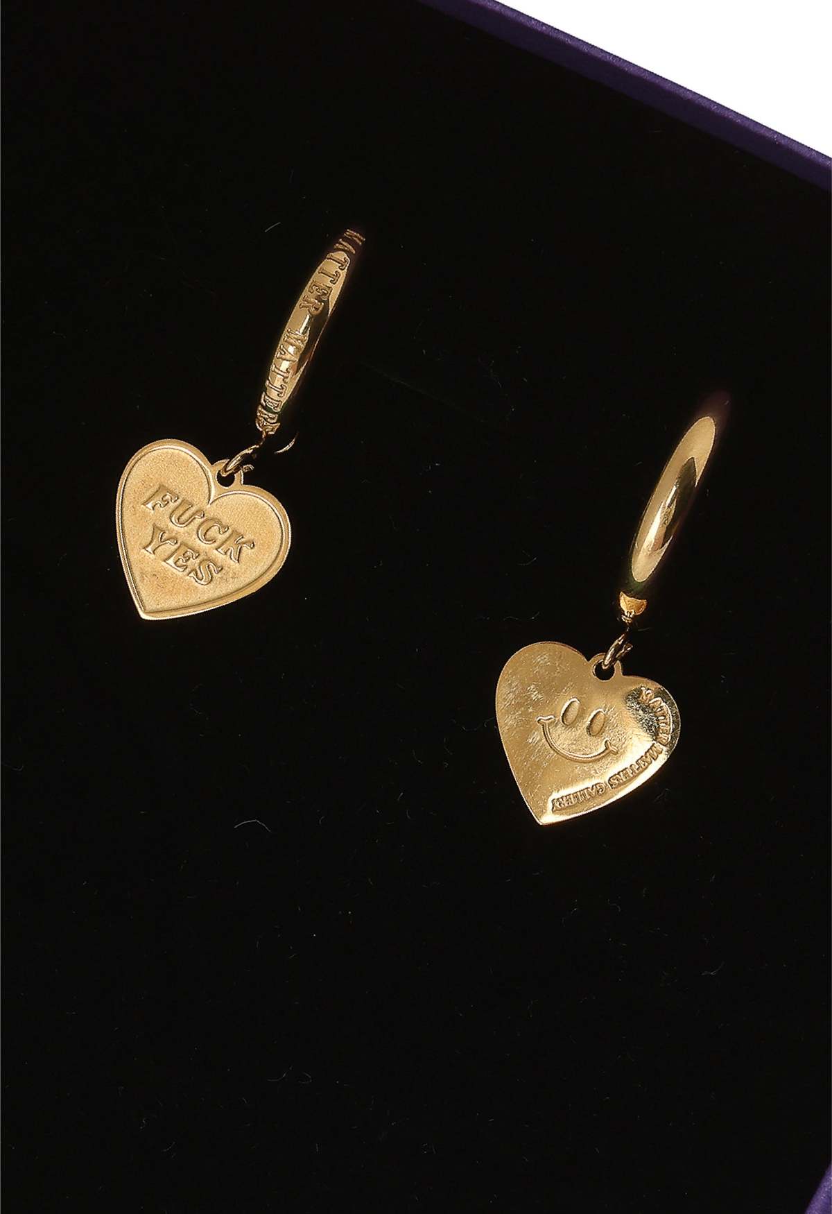 MATTER MATTERS Fuck Yes & :) Hoops - Gold - Image 6 of 6