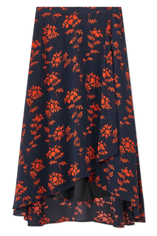 LK Bennett Krasner Skirt - Blue and Orange