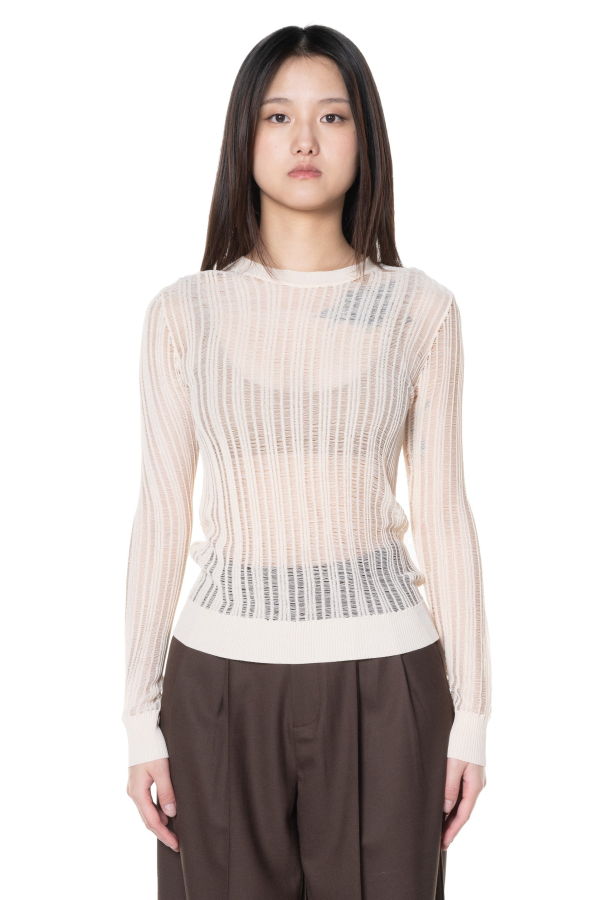 ii sense Classic Knit Top - Ivory