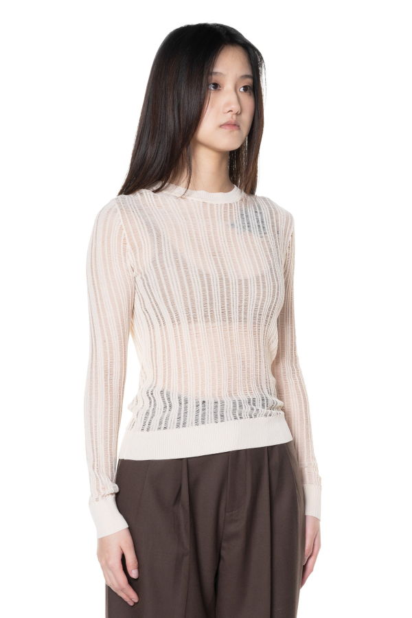 ii sense Classic Knit Top - Ivory