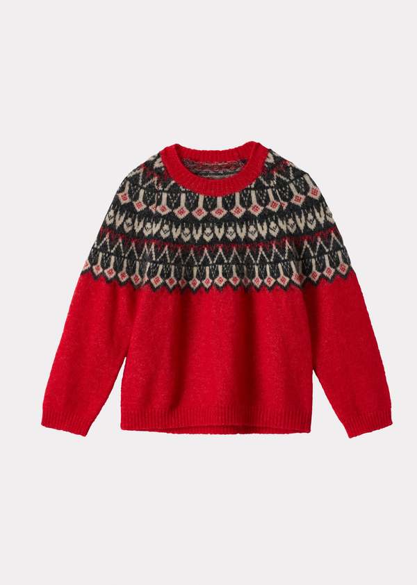 KIDS Caramel Robyn Fair Isle Wool Jumper KIDS Caramel Robyn Fair Isle Wool Jumper