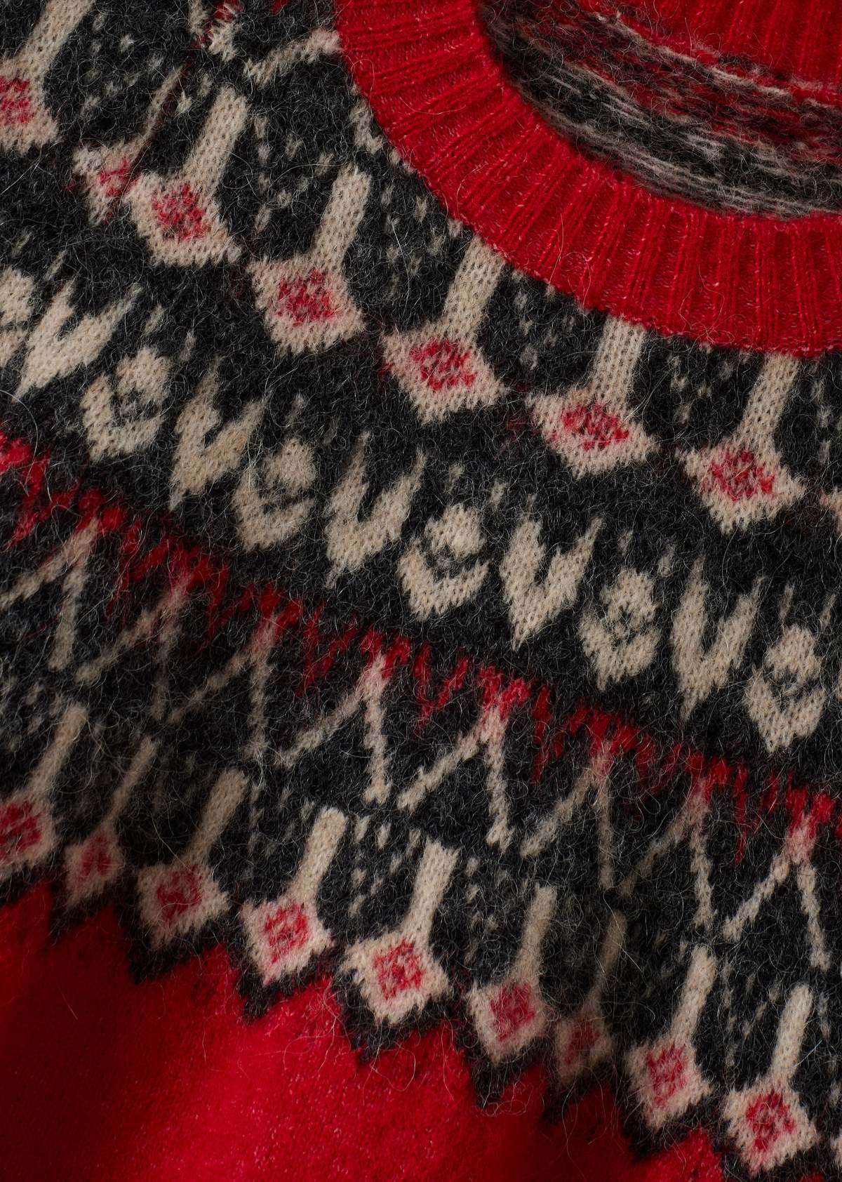 KIDS Caramel Robyn Fair Isle Wool Jumper - Image 2 of 3