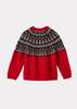 KIDS Caramel Robyn Fair Isle Wool Jumper - Thumbnail 3