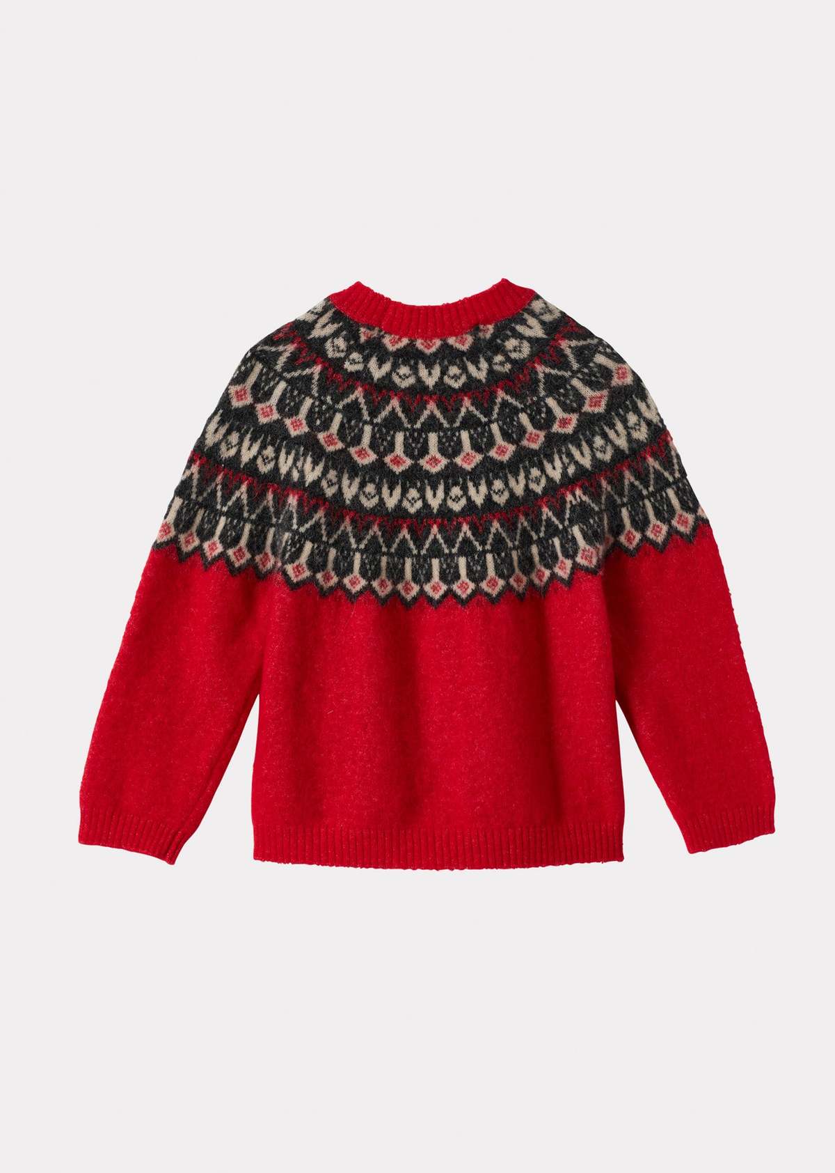 KIDS Caramel Robyn Fair Isle Wool Jumper - Image 3 of 3