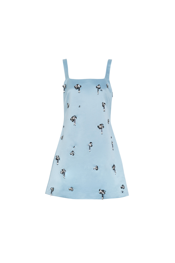 Tanya Taylor Barton Dress - Cloudy Seafoam