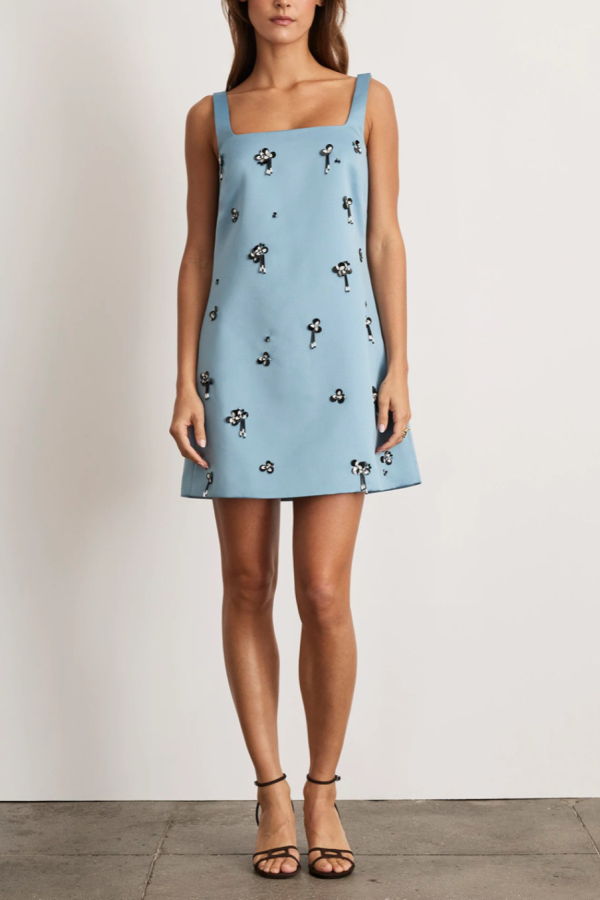 Tanya Taylor Barton Dress - Cloudy Seafoam