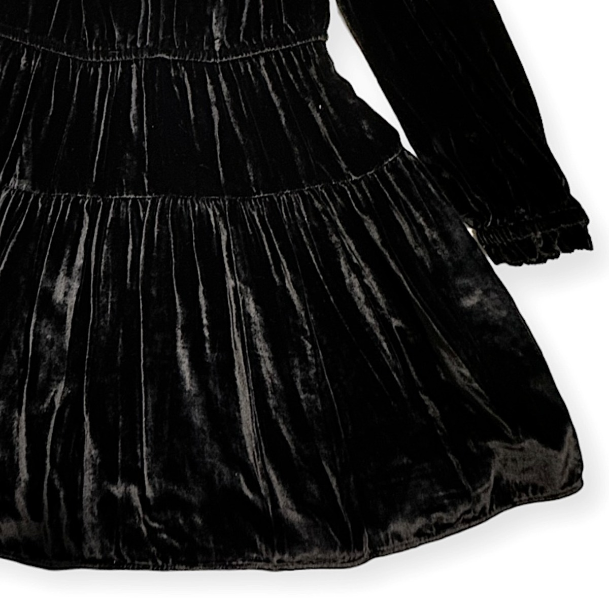 Ulla Johnson Audrey Velvet Dress - Black - Image 6 of 6