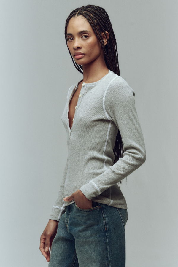 The Great. The Baby Rib Henley Top