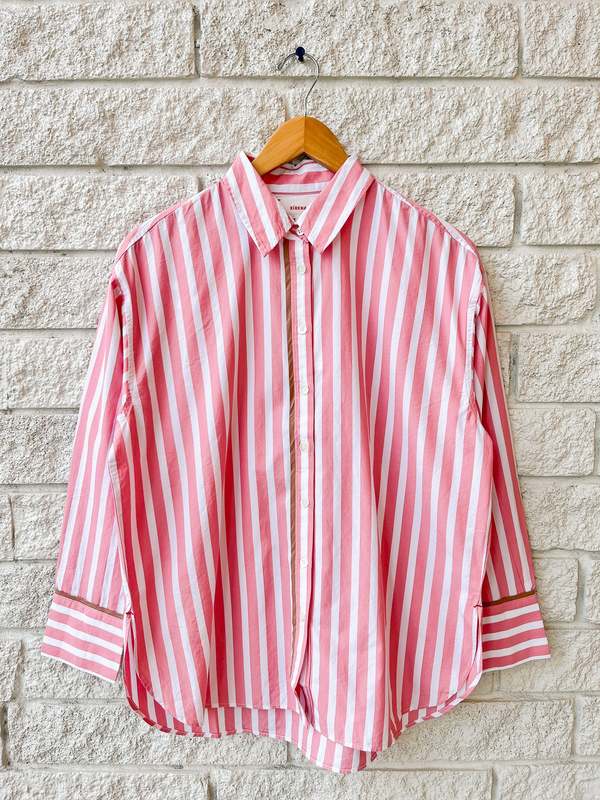 Xirena Gillian Shirt - Rosebud Stripe