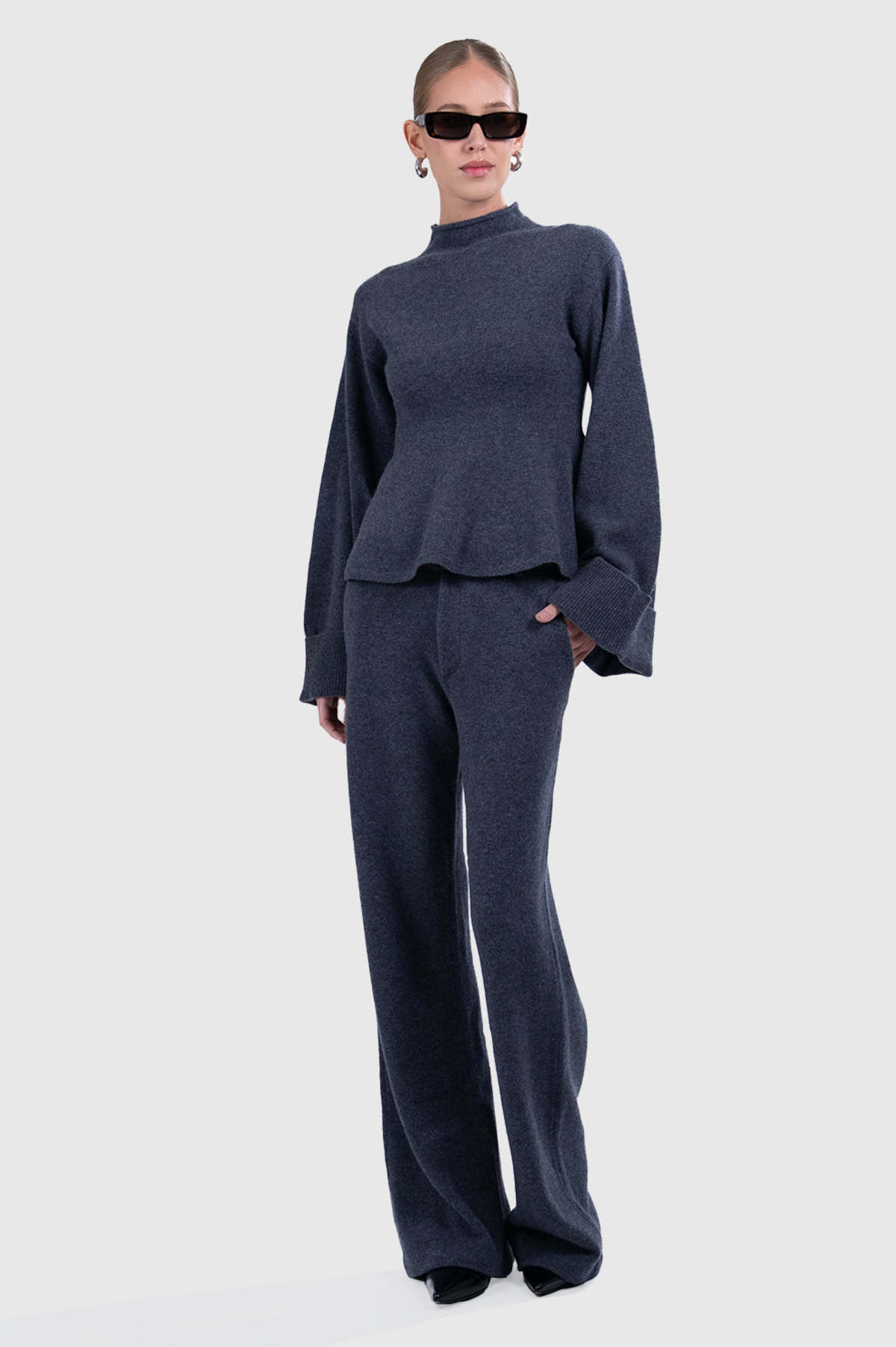 Parentezi Beatrice Pants - Steel - Image 1 of 4