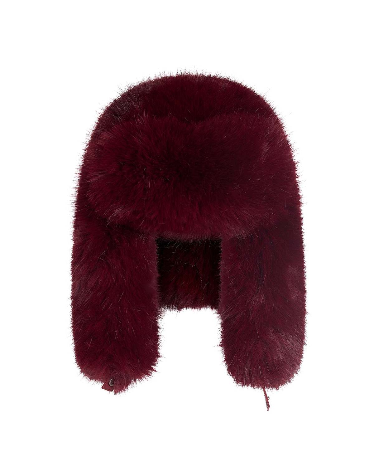 Cynthia Rowley Snow Bunny Trapper Hat - Burgundy - Image 2 of 2