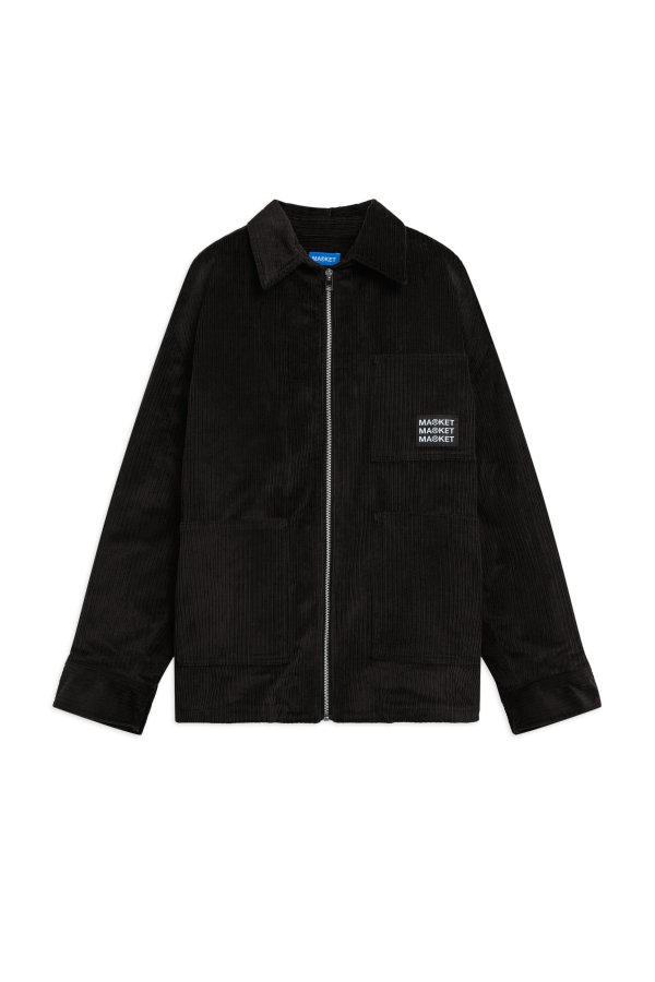 MARKET Velvet Zip Up Overshirt