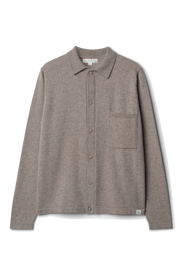 Merz b. Schwanen Merino Wool-Cashmere-Silk Long Sleeve Shirt