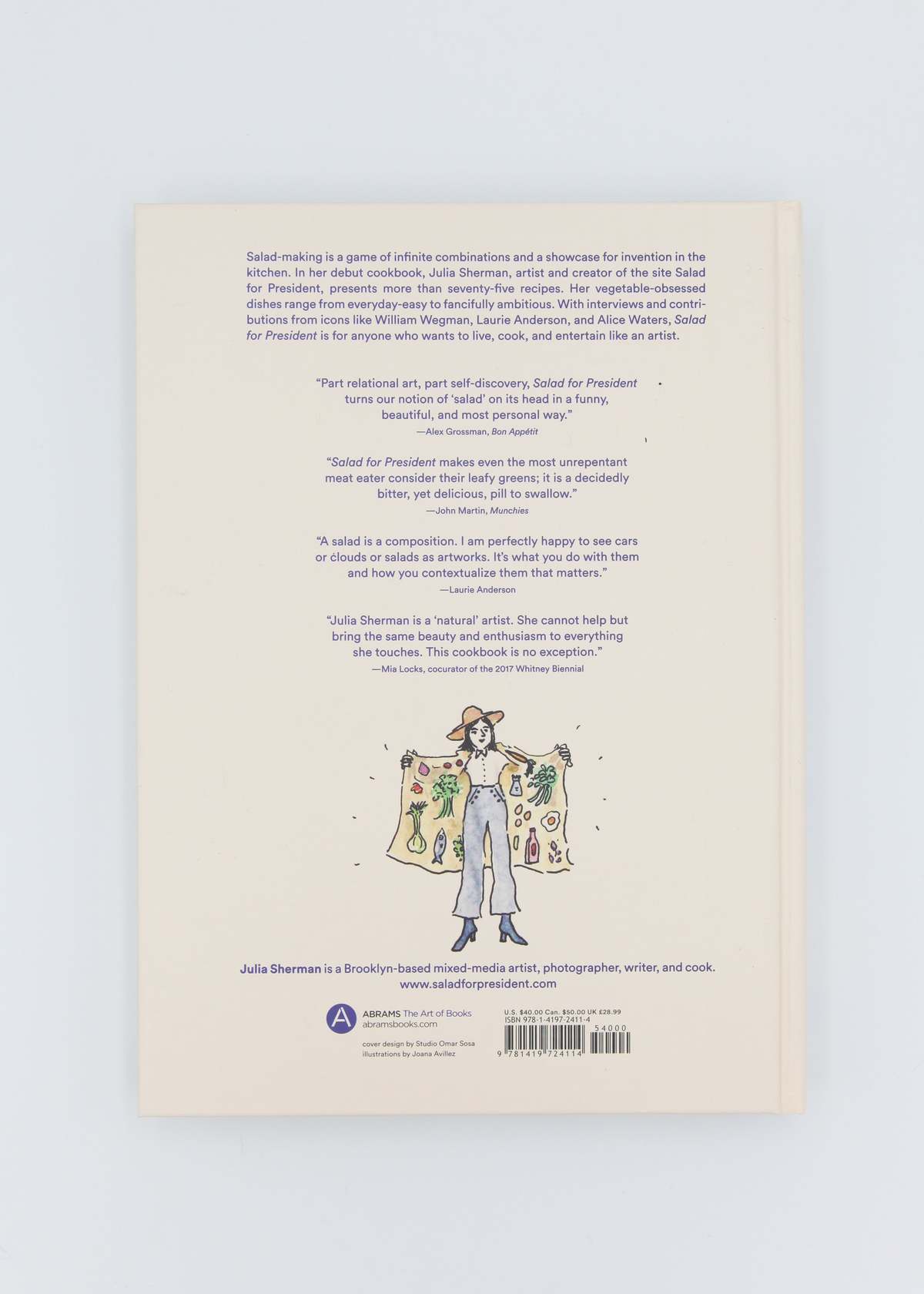 Salad for President: A Cookbook Inspired by Artists by Julia Sherman Book - Image 2 of 4