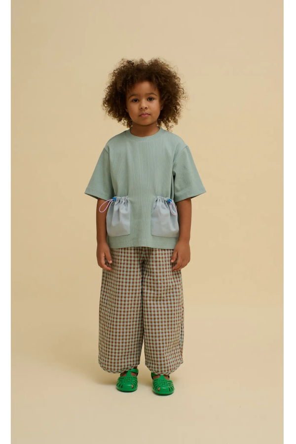 OXOX Club Teal Checkered Pants