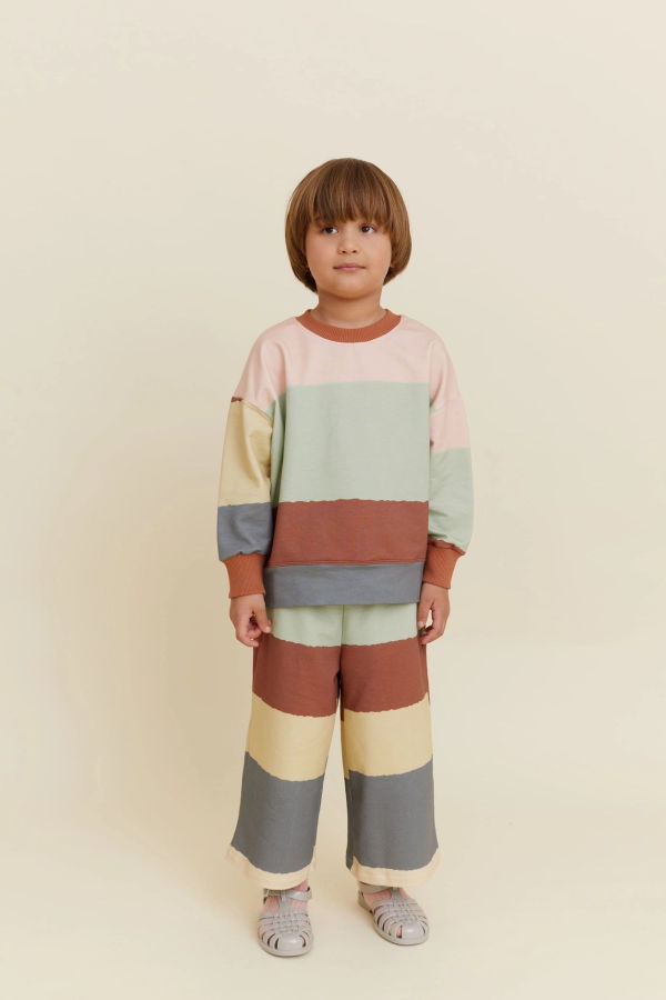 KIDS OXOX Club Wide Stripes Sweatshirt