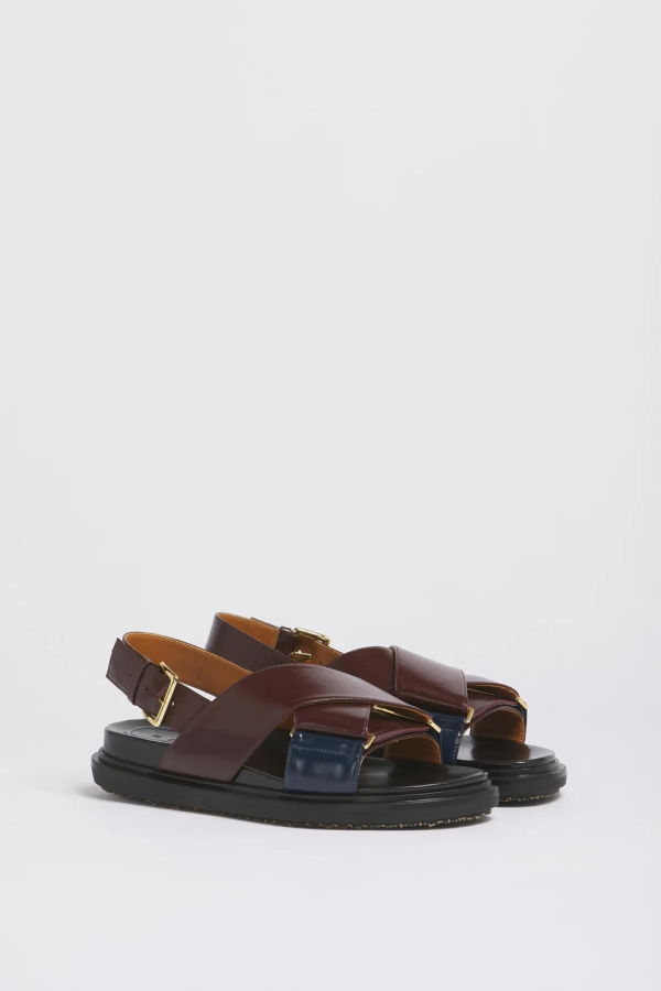 Marni Leather Fussbet Sandal
