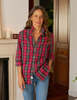 Frank & Eileen Eileen Relaxed Button-Up Shirt - Multi Red, Blue Plaid - Thumbnail 2
