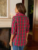 Frank & Eileen Eileen Relaxed Button-Up Shirt - Multi Red, Blue Plaid - Thumbnail 4