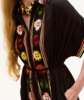 Carolina K Valerie Kaftan - Floral on Black - Thumbnail 1