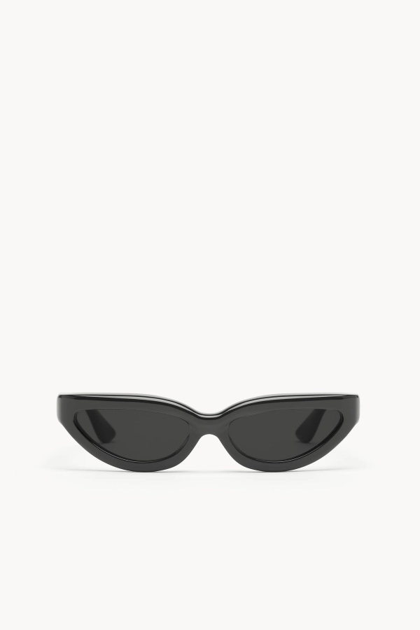 Port Tanger Fanna Sunglasses - Black Acetate / Black Lens