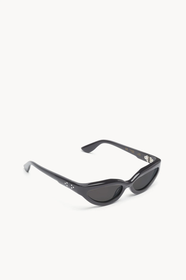 Port Tanger Fanna Sunglasses - Black Acetate / Black Lens