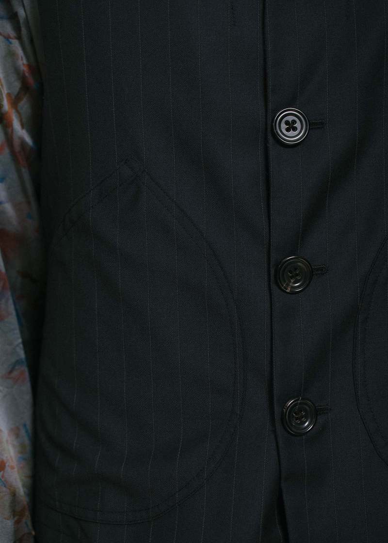 Geoffrey B. Small Oversized Patch-Pocket Waistcoat - H.W. Grey