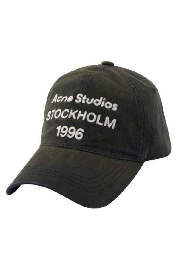 Acne Studios Baseball Cap - Faded Black