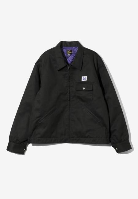 Needles Side Line Rib Collar Jacket - Black/Purple | Garmentory