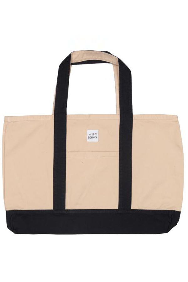 WILD DONKEY Dallas Tote Bag - Camel Navy