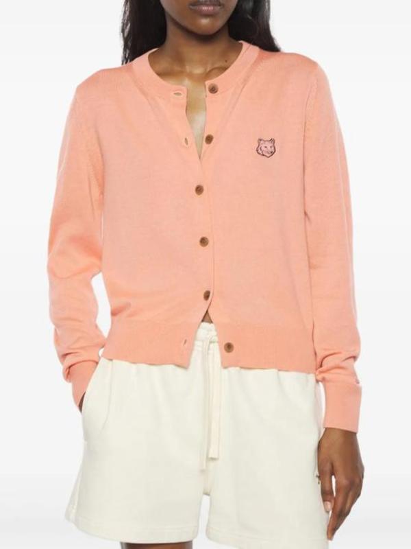 Maison Kitsun Cardigan - Gerbera Red