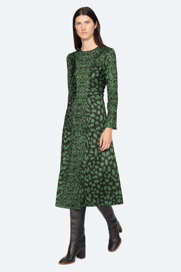 Sea NY Claude L/S Dress - Green