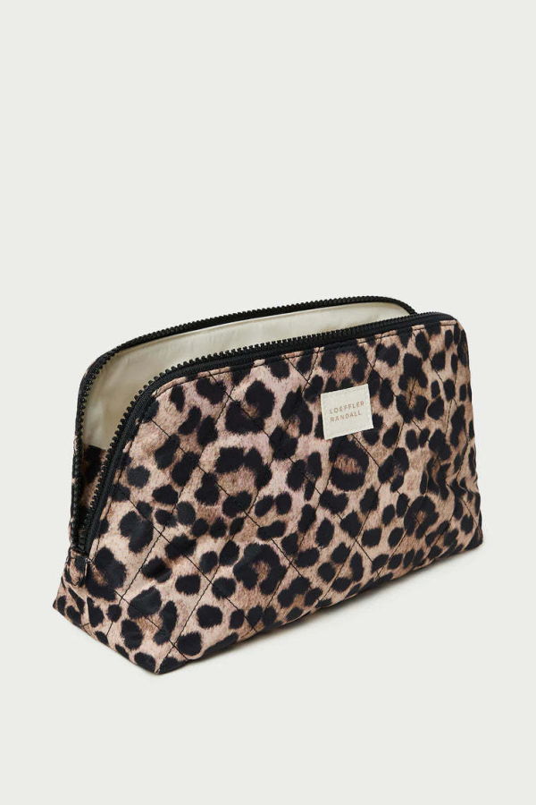 Loeffler Randall Frances Leopard Print Cosmetic Pouch