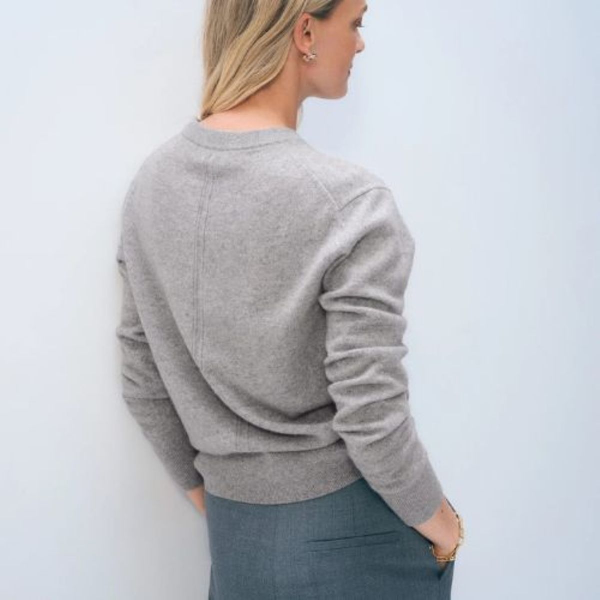 White + Warren Cashmere Crew Sweater - Image 2 of 8