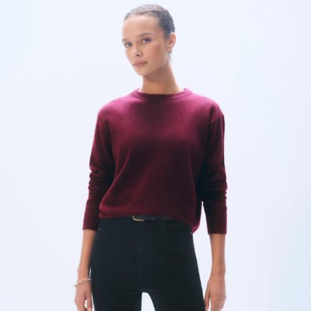 White + Warren Cashmere Crew Sweater - Image 4 of 8