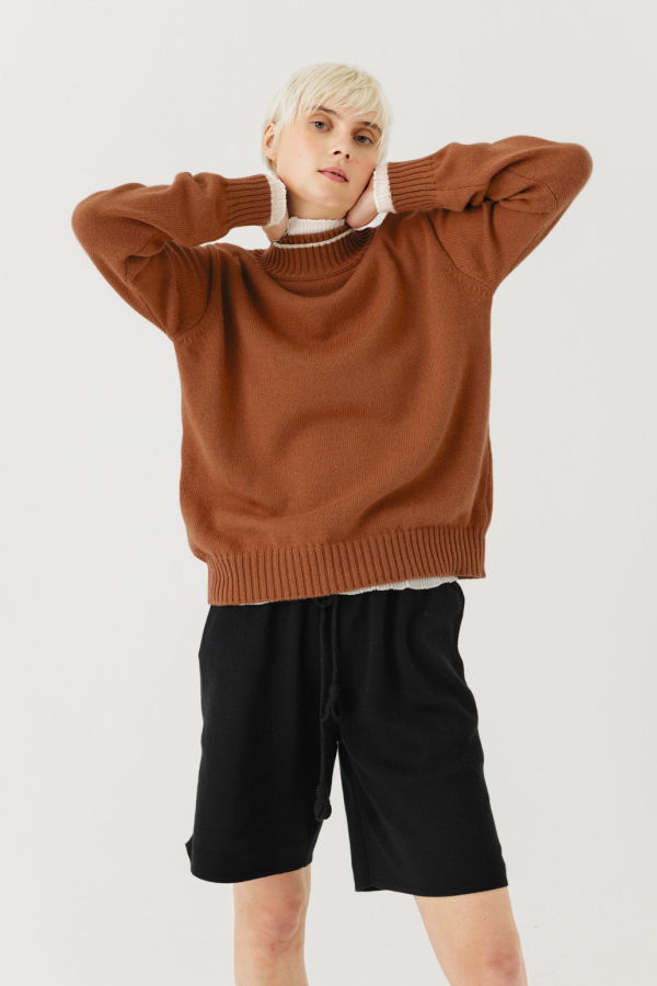 The Knotty Ones Ramuma Sweater - Cinnamon Brown