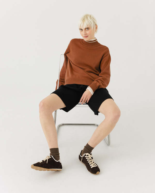 The Knotty Ones Ramuma Sweater - Cinnamon Brown
