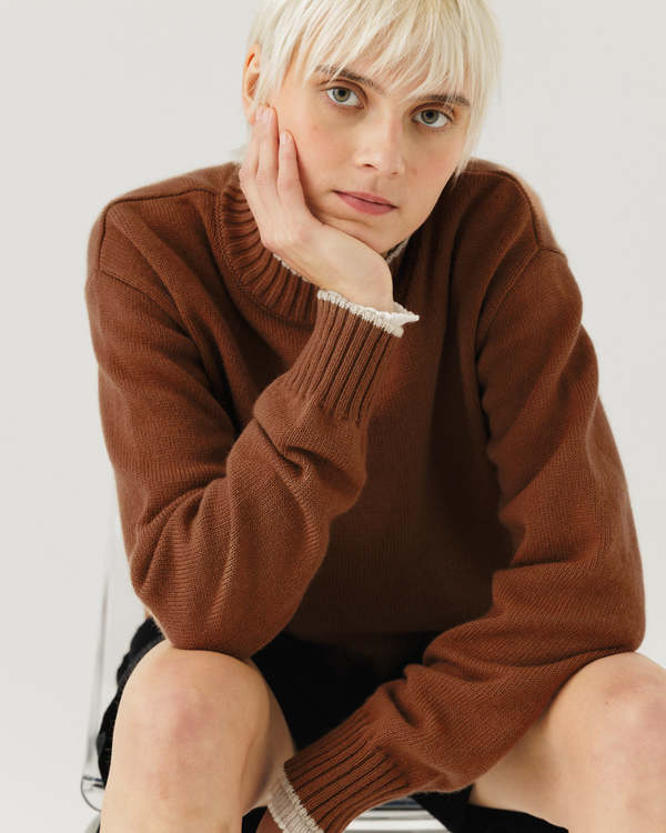 The Knotty Ones Ramuma Sweater - Cinnamon Brown