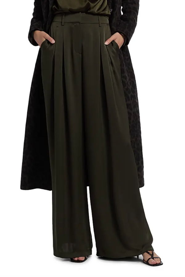 Ramy Brook Oscar Wide Leg Pant - Deep Olive