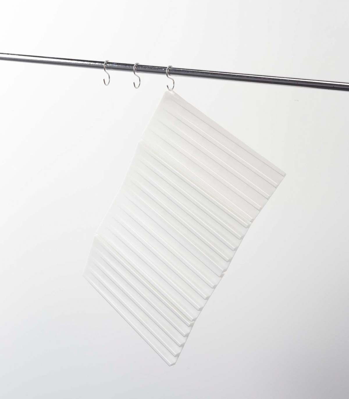 Yamazaki Home Folding Dish Drainer Mat & Trivet - White - Image 4 of 12