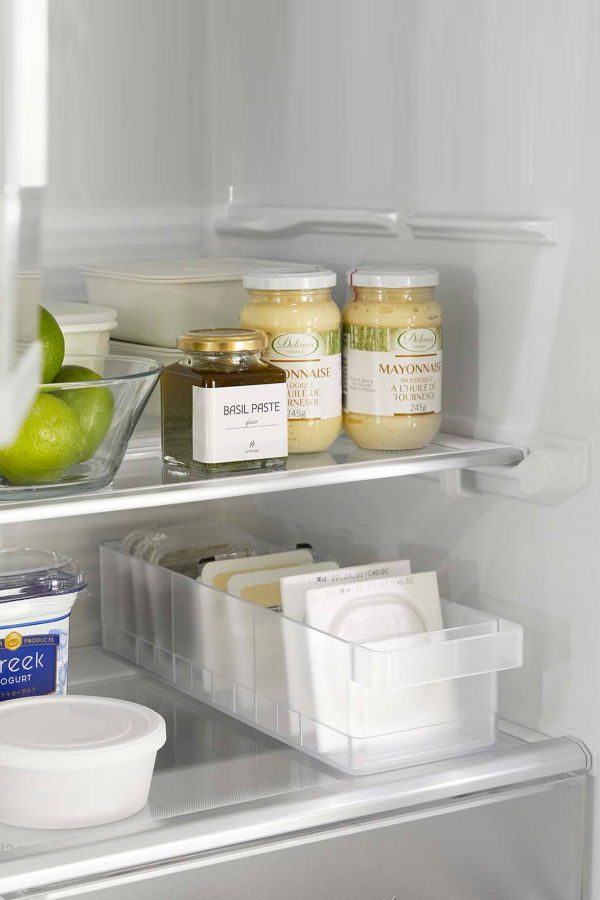 Yamazaki Home Refrigerator Organizer Bin - White