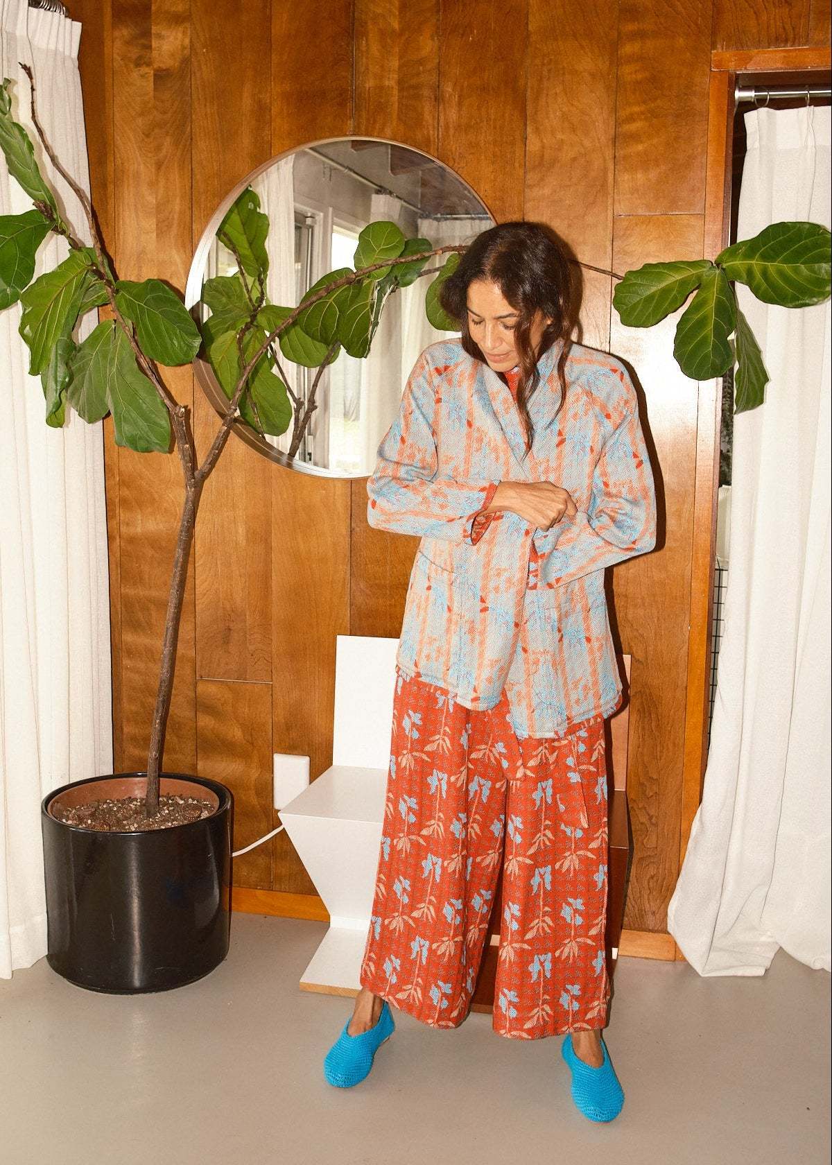 Ace & Jig Ryan Robe - Birdcage - Image 5 of 7