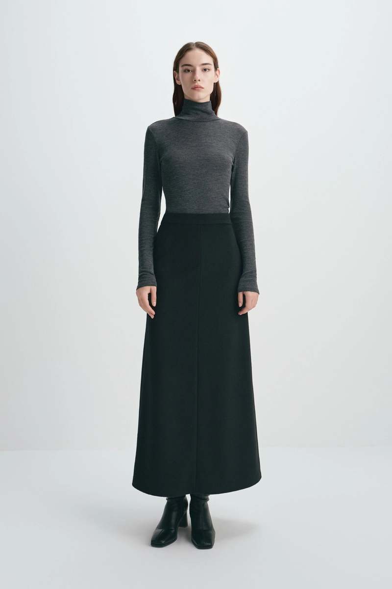 Sophie Rue Emi Wool Blend Maxi Skirt
