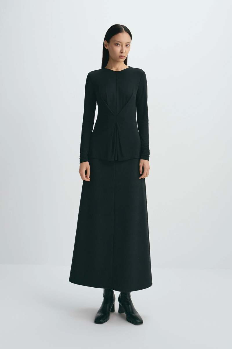 Sophie Rue Emi Wool Blend Maxi Skirt