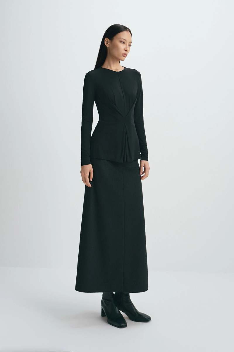 Sophie Rue Emi Wool Blend Maxi Skirt
