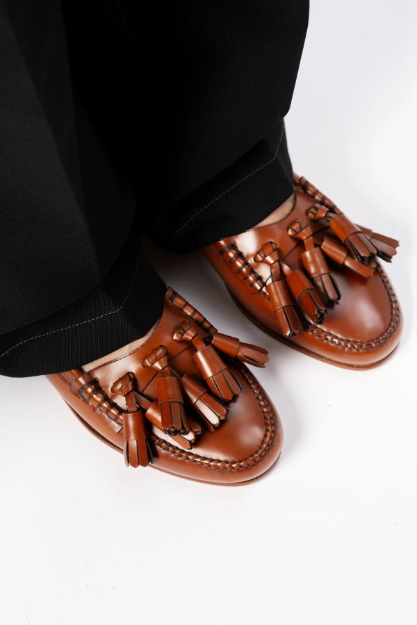 HEREU STUDIO Borlada Tasseled Mule Loafer