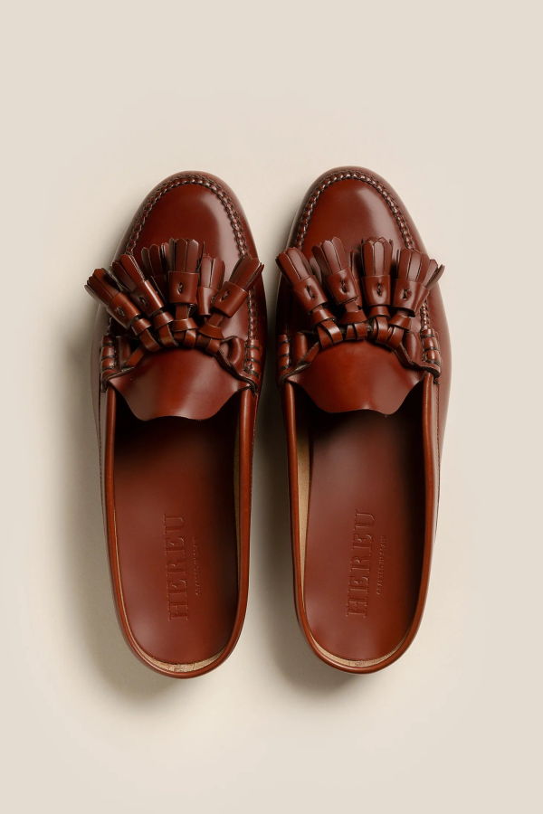 HEREU STUDIO Borlada Tasseled Mule Loafer