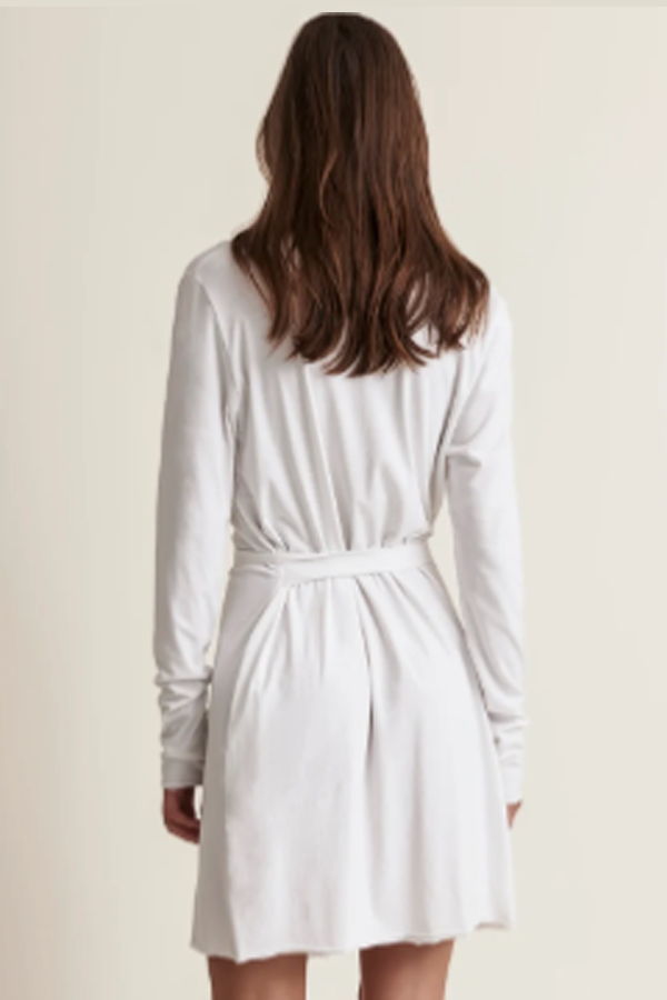 Skin Double Layer Wrap Robe