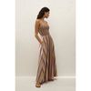 Faithfull The Brand Anniken Maxi Dress - Mustard Stripe - Thumbnail 2