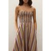 Faithfull The Brand Anniken Maxi Dress - Mustard Stripe - Thumbnail 4